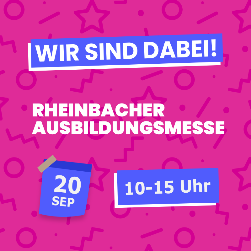 Ankündigungspost Aussteller pink